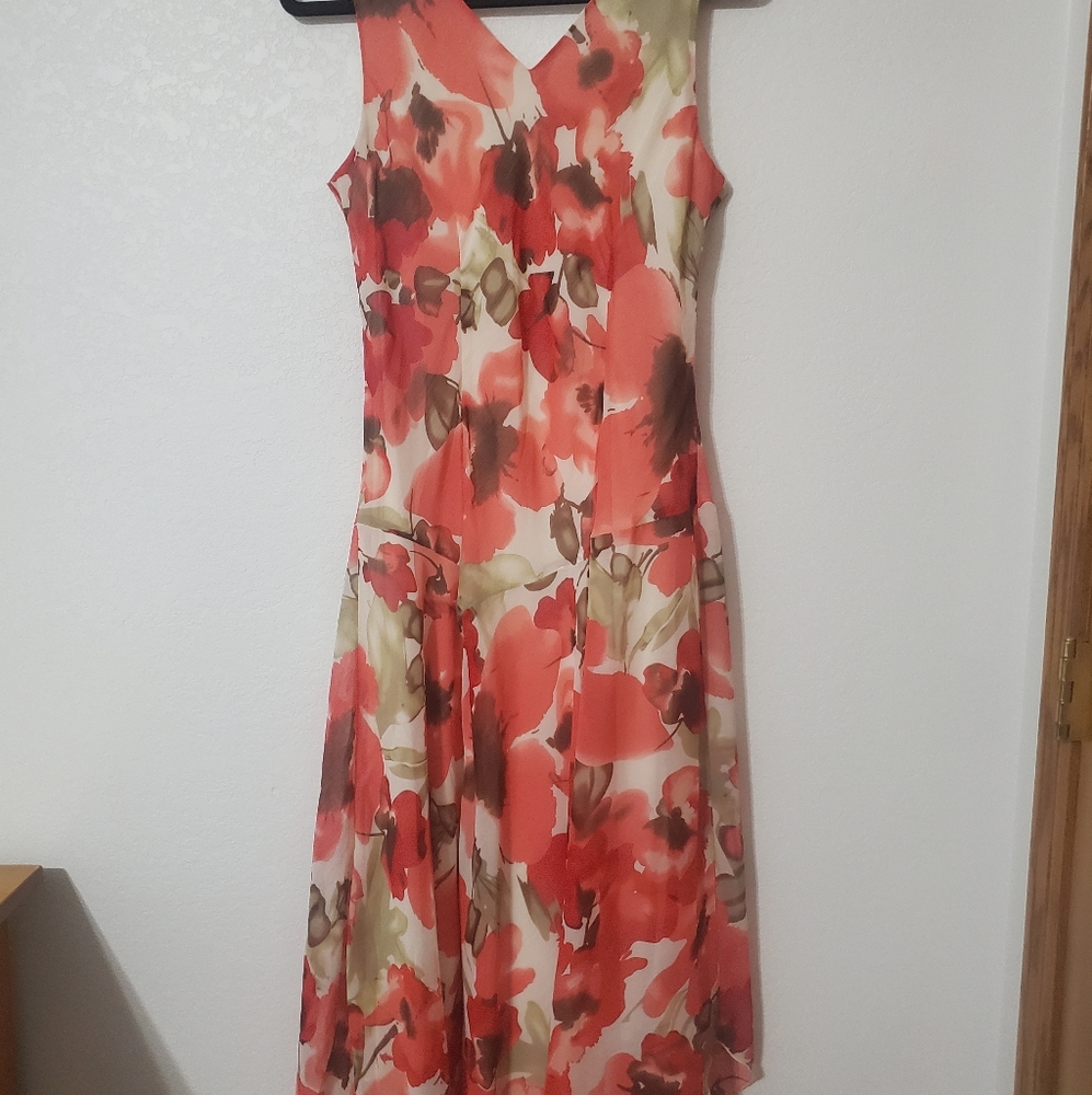 Dressbarn Floral peach dress